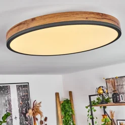 Plafonniersalmi Led Anthracite, Brun, Couleur Bois, Noir, 1 Lumiere, Telecommandes