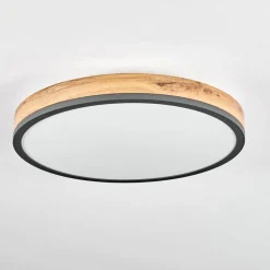 Plafonniersalmi Led Anthracite, Brun, Couleur Bois, 1 Lumiere