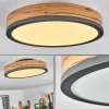 Plafonniersalmi Led Anthracite, Brun, Couleur Bois, 1 Lumiere