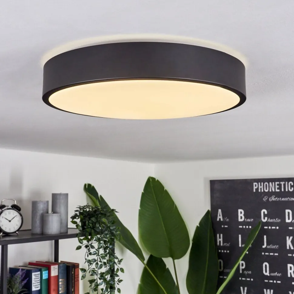 Plafonniersamaira Led Noir, 1 Lumiere