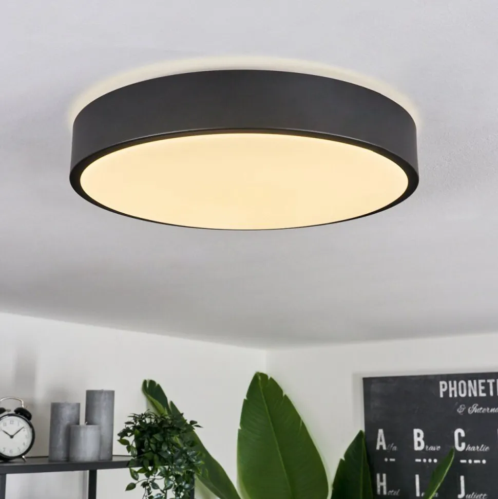 Plafonniersamaira Led Noir, 1 Lumiere