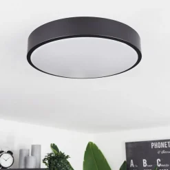 Plafonniersamaira Led Noir, 1 Lumiere