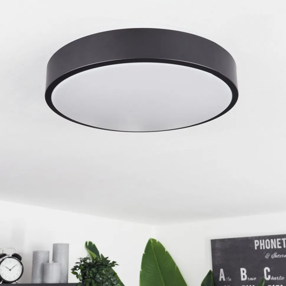 Plafonniersamaira Led Noir, 1 Lumiere