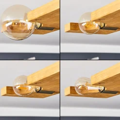 Plafonniersantorum Argent Oxyde, Ecru, 4 Lumieres