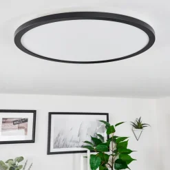 Plafonniersasinhosa Led Noir, 1 Lumiere, Telecommandes