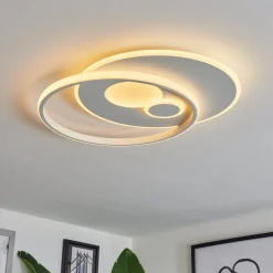 Plafonnierselim Led Blanc, 1 Lumiere, Telecommandes