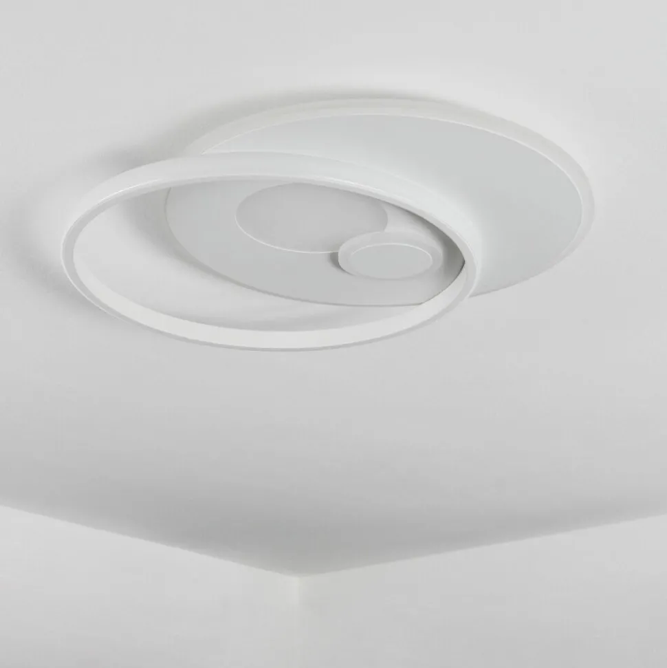 Plafonnierselim Led Blanc, 1 Lumiere, Telecommandes