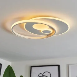 Plafonnierselim Led Blanc, 1 Lumiere, Telecommandes