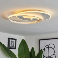 Plafonnierselim Led Blanc, 1 Lumiere, Telecommandes