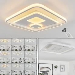Plafonnierselim Led Blanc, 1 Lumiere, Telecommandes