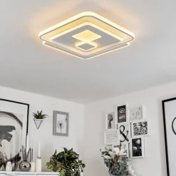 Plafonnierselim Led Blanc, 1 Lumiere, Telecommandes