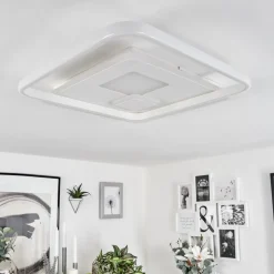 Plafonnierselim Led Blanc, 1 Lumiere, Telecommandes