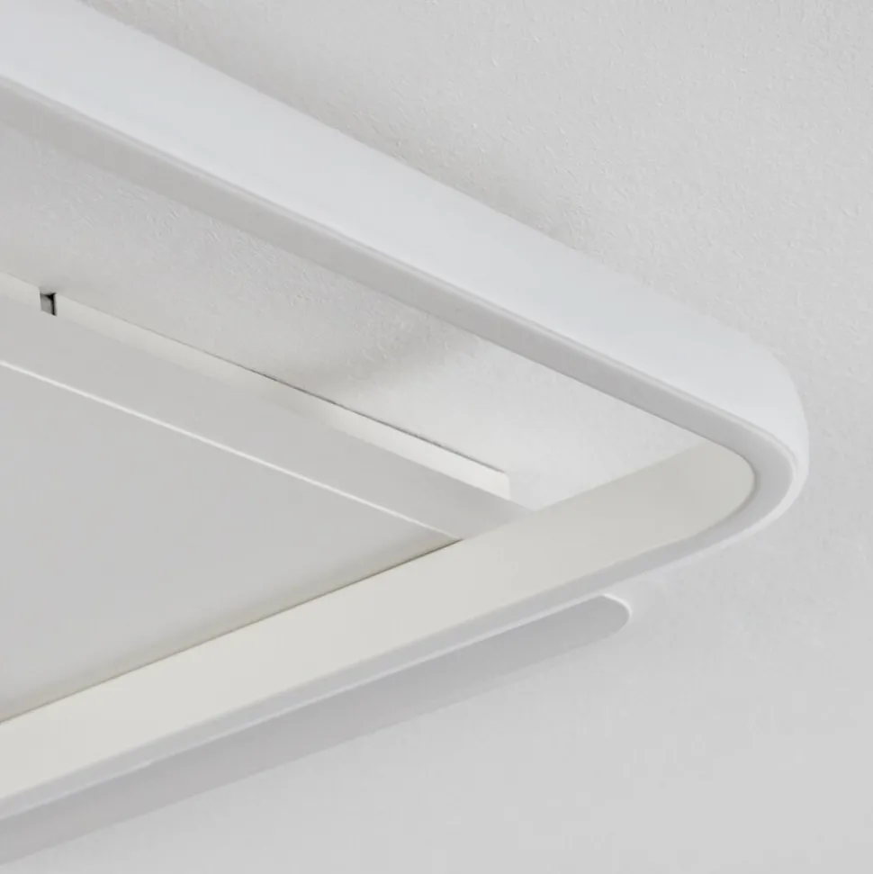 Plafonnierselim Led Blanc, 1 Lumiere, Telecommandes
