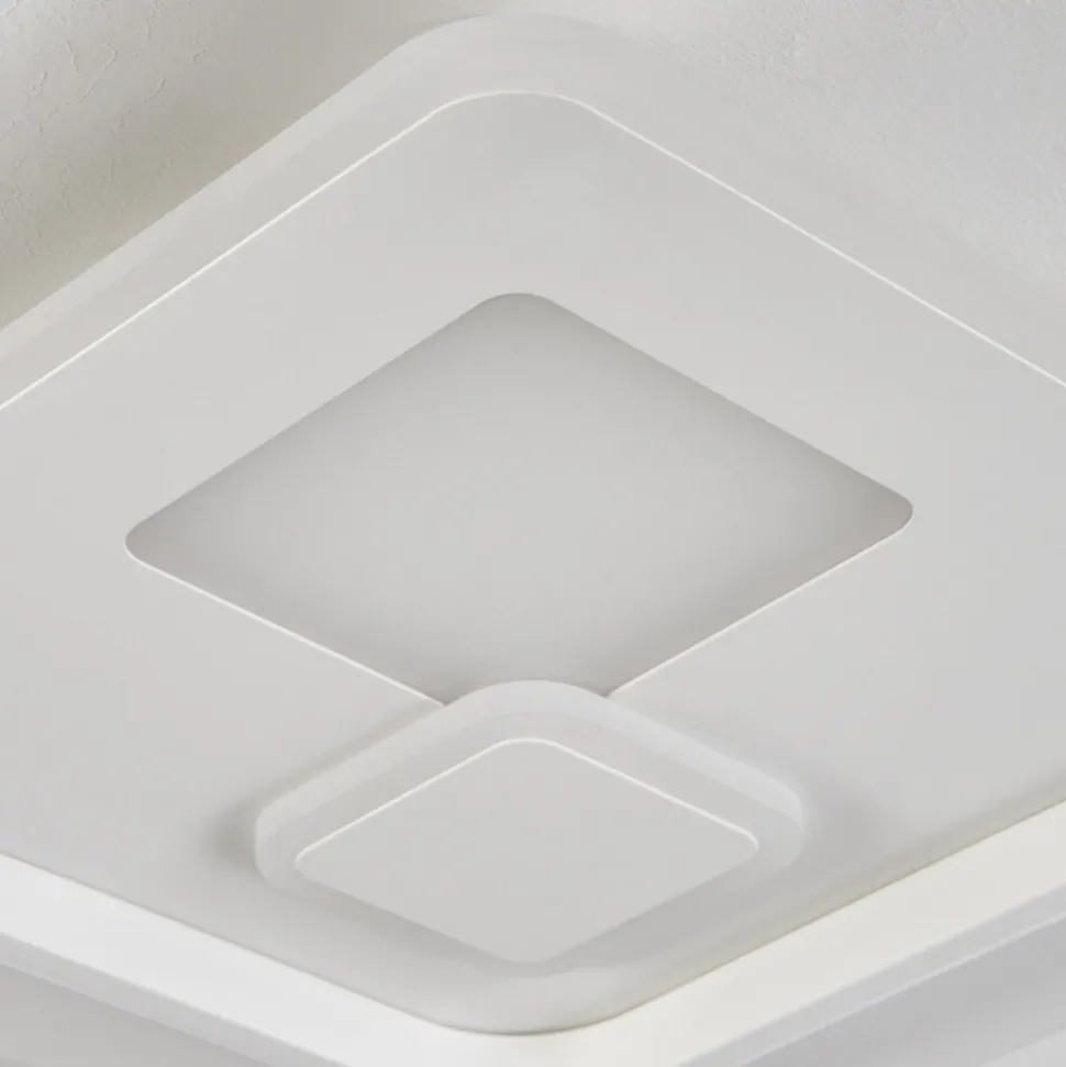 Plafonnierselim Led Blanc, 1 Lumiere, Telecommandes