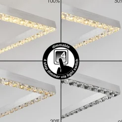 Plafonnierserranos Led Aluminium, 1 Lumiere