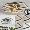 Plafonniersistelo Led Noir, 1 Lumiere