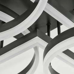 Plafonniersistelo Led Noir, 1 Lumiere