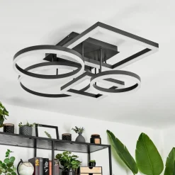 Plafonniersistelo Led Noir, 1 Lumiere