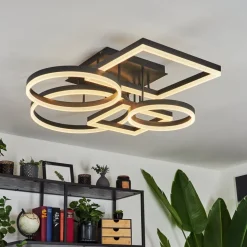 Plafonniersistelo Led Noir, 1 Lumiere