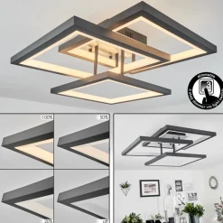 Plafonniersolaro Led Gris, 1 Lumiere