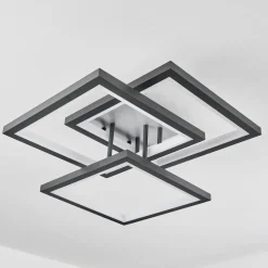 Plafonniersolaro Led Gris, 1 Lumiere