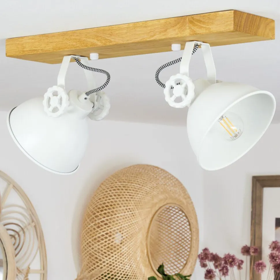 Plafonniersvanfolk Ecru, Blanc, 2 Lumieres