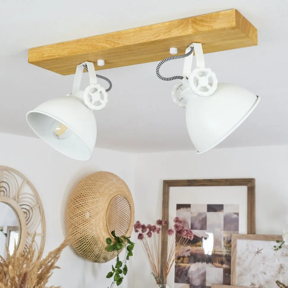 Plafonniersvanfolk Ecru, Blanc, 2 Lumieres