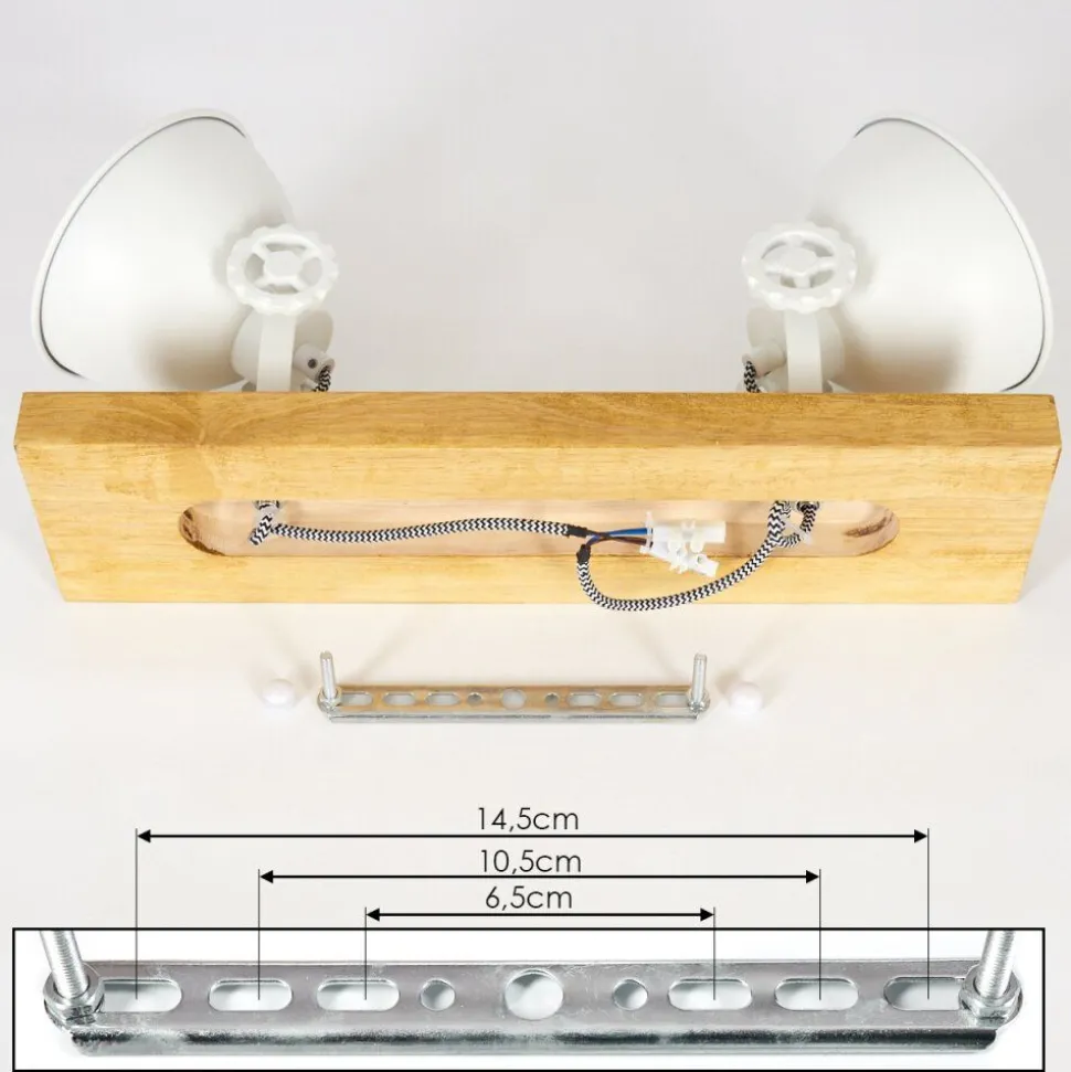 Plafonniersvanfolk Ecru, Blanc, 2 Lumieres
