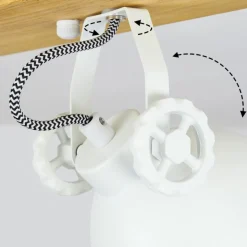 Plafonniersvanfolk Ecru, Blanc, 2 Lumieres