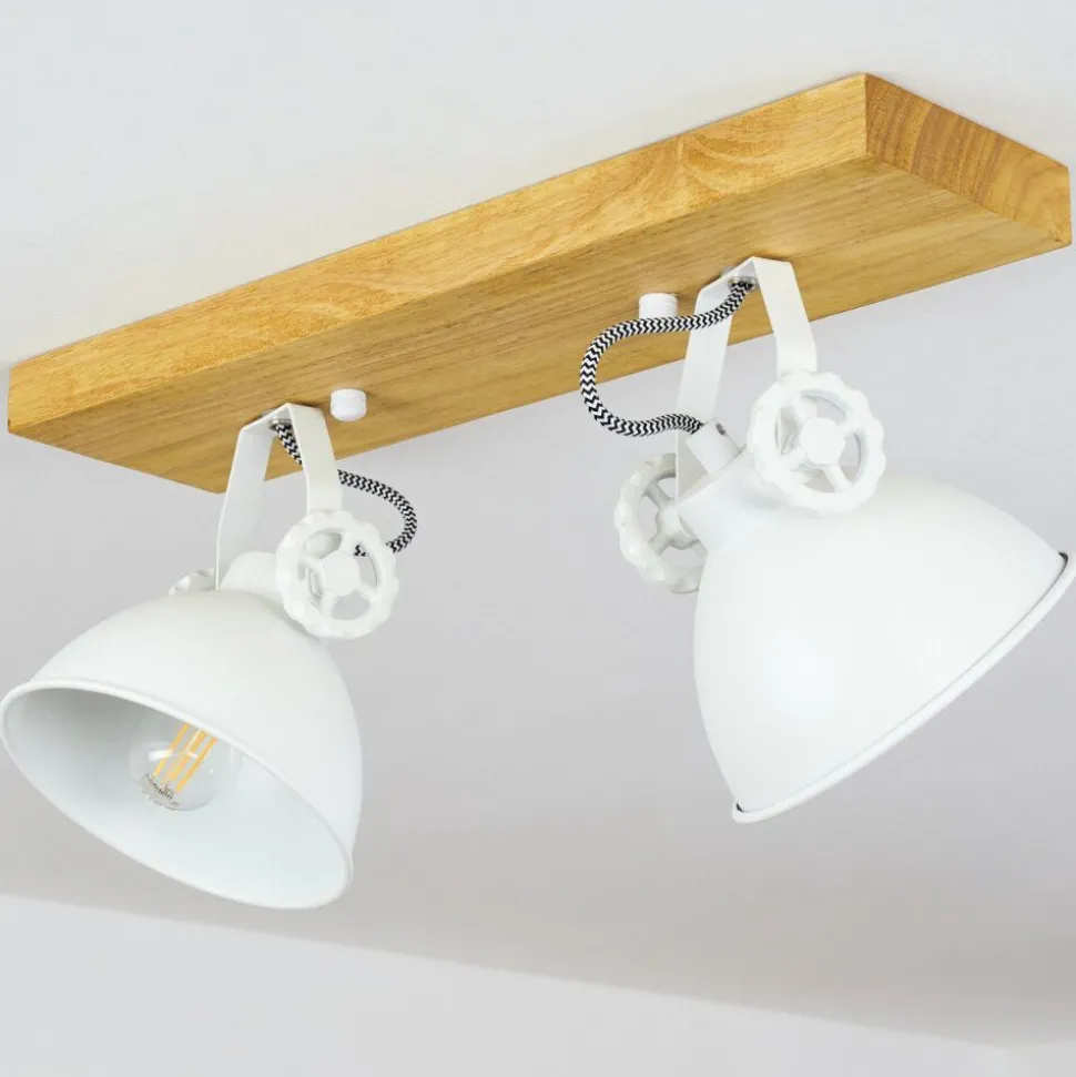 Plafonniersvanfolk Ecru, Blanc, 2 Lumieres