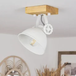 Plafonniersvanfolk Ecru, Blanc, 1 Lumiere