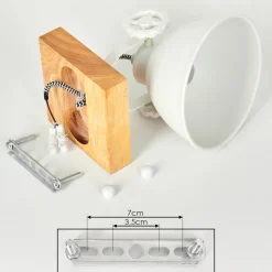 Plafonniersvanfolk Ecru, Blanc, 1 Lumiere