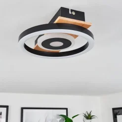 Plafonniertaboneira Led Ecru, Noir, Blanc, 1 Lumiere