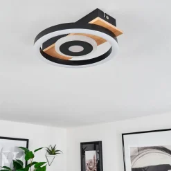 Plafonniertaboneira Led Ecru, Noir, Blanc, 1 Lumiere