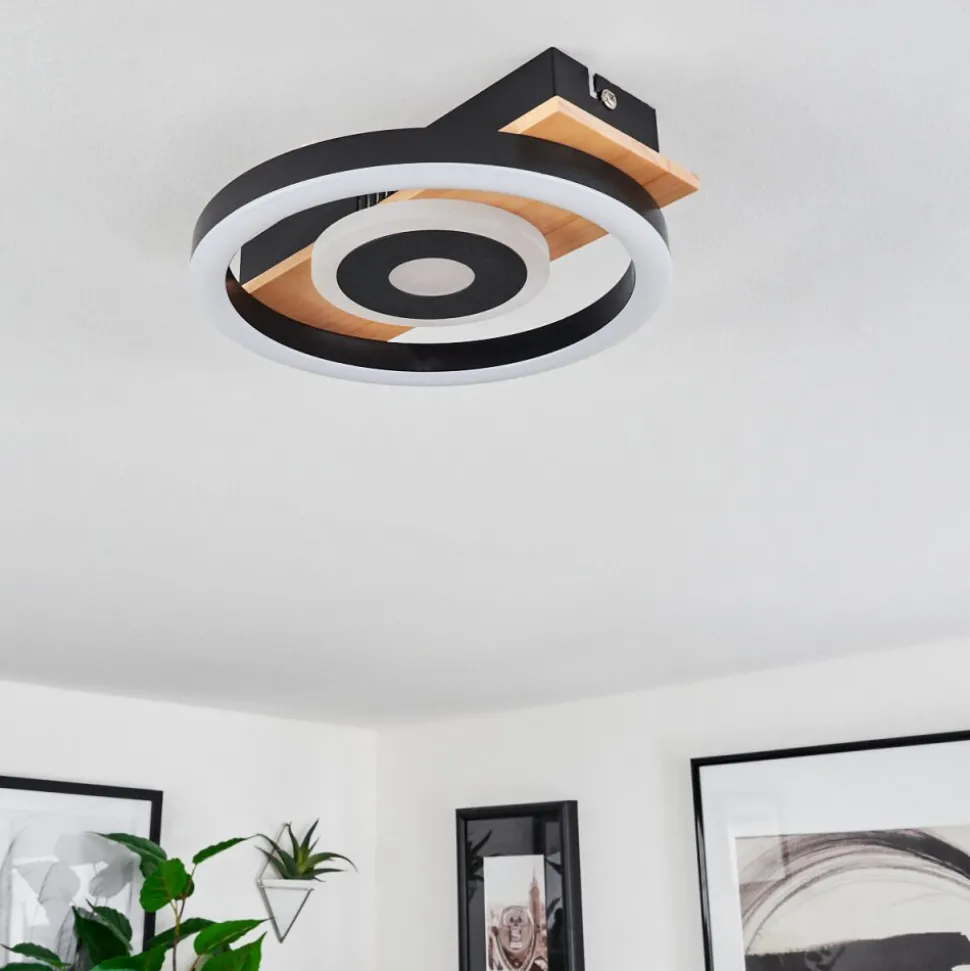 Plafonniertaboneira Led Ecru, Noir, Blanc, 1 Lumiere