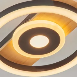 Plafonniertaboneira Led Ecru, Noir, Blanc, 1 Lumiere