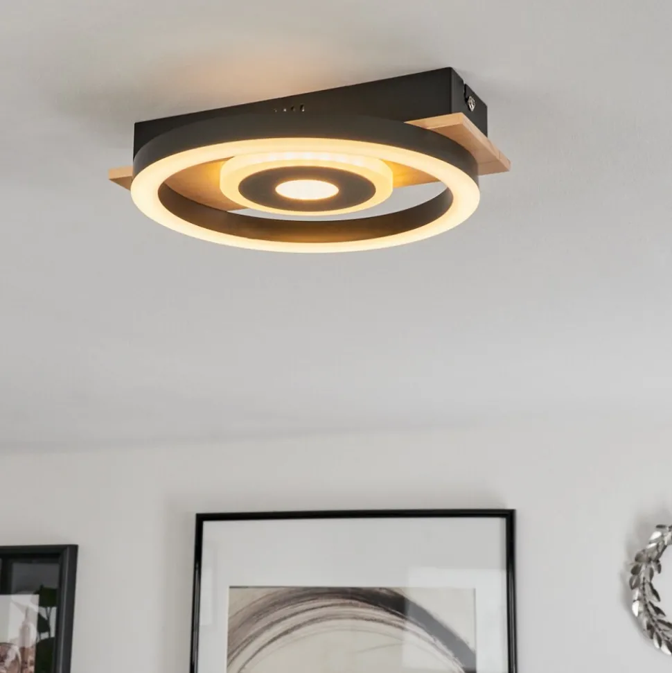 Plafonniertaboneira Led Ecru, Noir, Blanc, 1 Lumiere