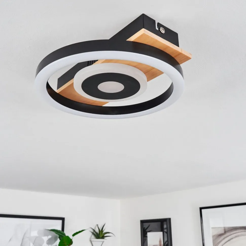 Plafonniertaboneira Led Ecru, Noir, Blanc, 1 Lumiere