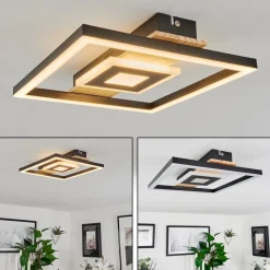 Plafonniertaboneira Led Ecru, Noir, Blanc, 1 Lumiere