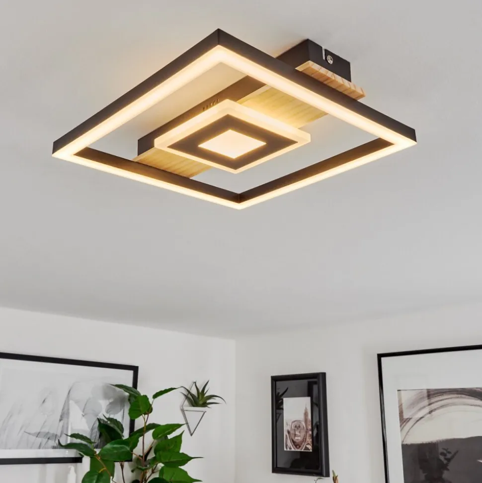 Plafonniertaboneira Led Ecru, Noir, Blanc, 1 Lumiere