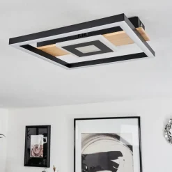 Plafonniertaboneira Led Ecru, Noir, Blanc, 1 Lumiere