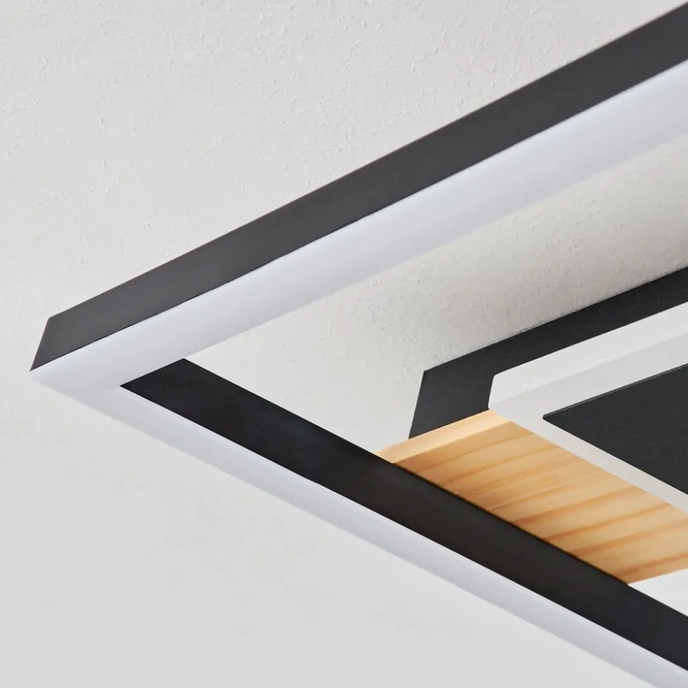 Plafonniertaboneira Led Ecru, Noir, Blanc, 1 Lumiere