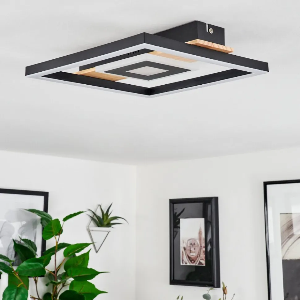 Plafonniertaboneira Led Ecru, Noir, Blanc, 1 Lumiere
