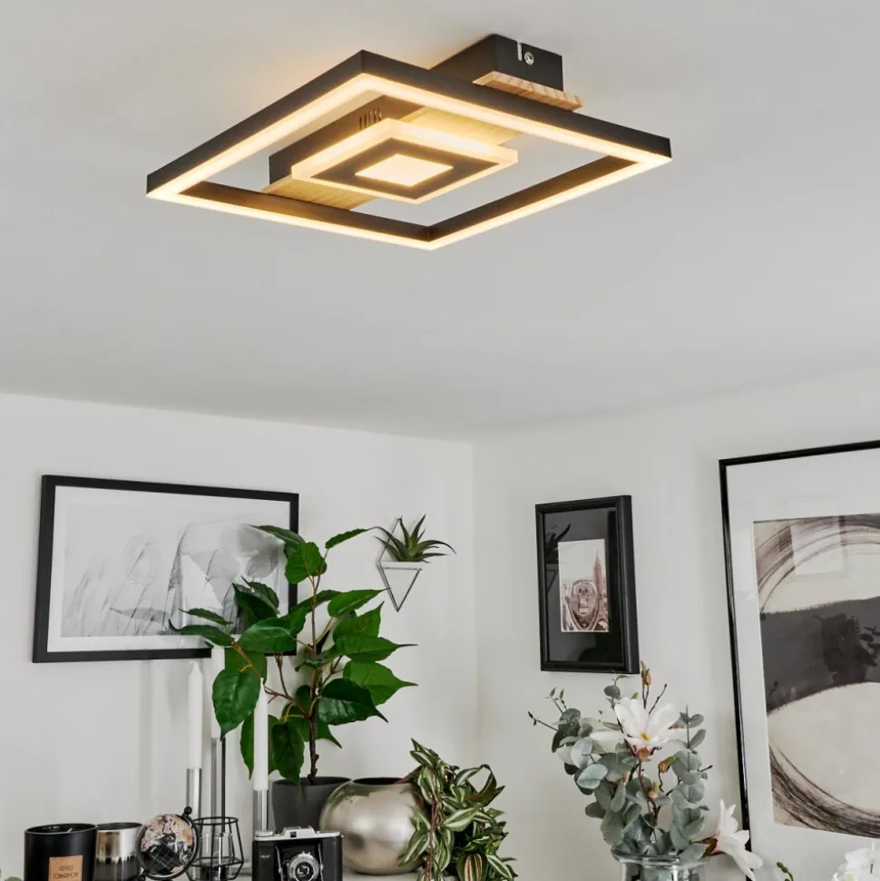Plafonniertaboneira Led Ecru, Noir, Blanc, 1 Lumiere