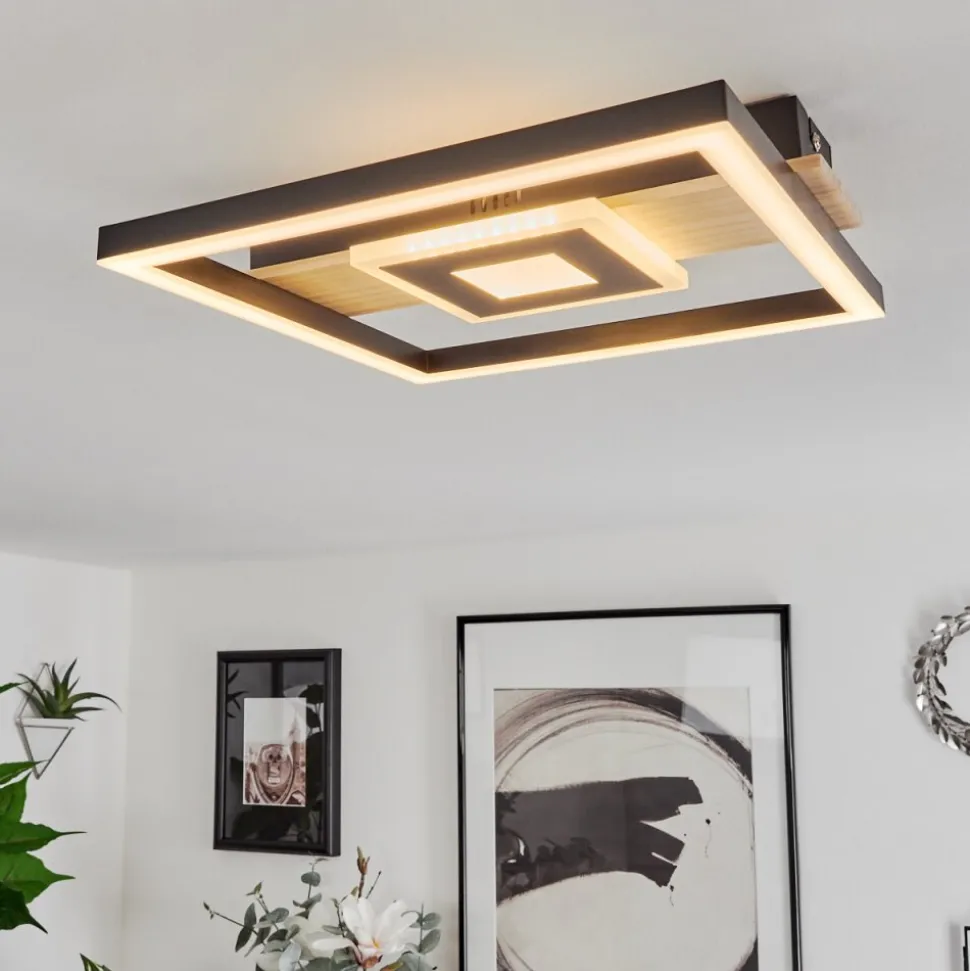 Plafonniertaboneira Led Ecru, Noir, Blanc, 1 Lumiere