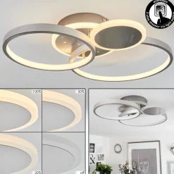 Plafonniertagsdorff Led Chrome, Nickel Mat, 1 Lumiere