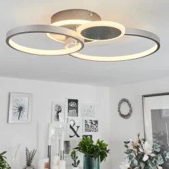 Plafonniertagsdorff Led Chrome, Nickel Mat, 1 Lumiere