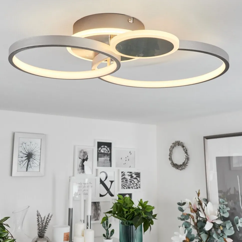 Plafonniertagsdorff Led Chrome, Nickel Mat, 1 Lumiere