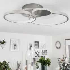 Plafonniertagsdorff Led Chrome, Nickel Mat, 1 Lumiere