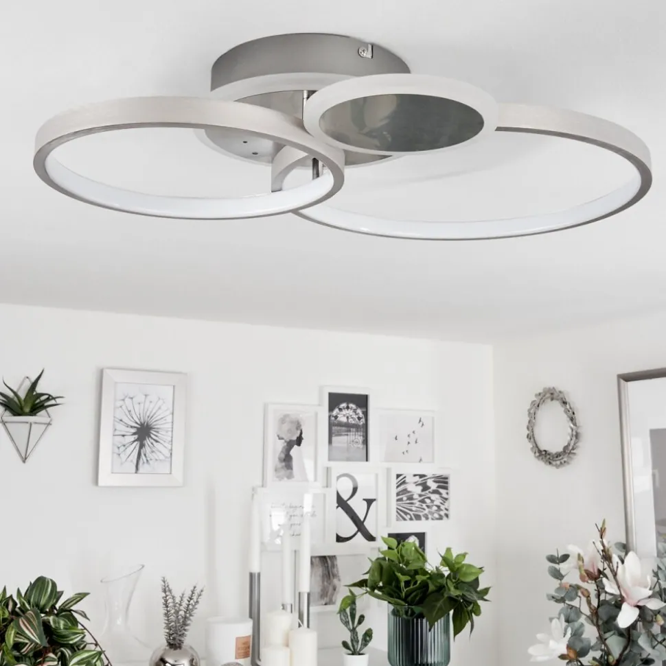 Plafonniertagsdorff Led Chrome, Nickel Mat, 1 Lumiere